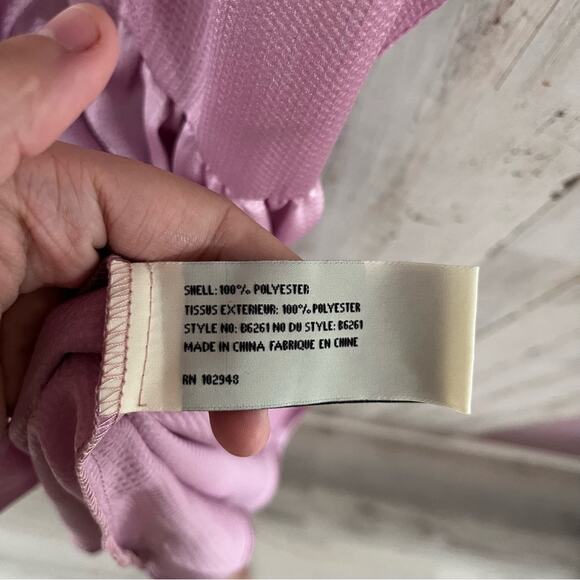 Nwt Anthropologie Tulle Los Angeles Pink Purple Satin Fit & Flare Dress - Picture 5 of 10